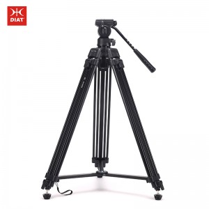 Nový design Videokamera Diat DT650 s profesionální videokamerou Stativ s vysokou hmotností Stativ s hliníkovou slitinou hořčíku
